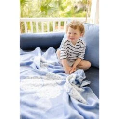Hydrangeas Light Blue Blanket -Sabre Home Decor Sale BEDD 1139 ALT1