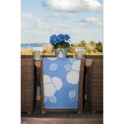 Hydrangeas Light Blue Blanket -Sabre Home Decor Sale BEDD 1139 ALT2