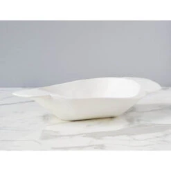 Vintage Dough Bowl - White 11 Vintage Dough Bowl - White -Sabre Home Decor Sale BOWL 1006 W HERO