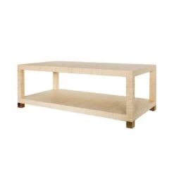 Amagansett Grasscloth Coffee Table - Natural