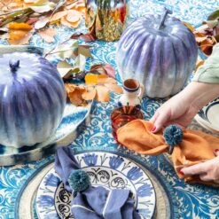Ruffle Edge Straw Placemat In Indigo - Set Of 4 -Sabre Home Decor Sale C JB Holiday21 BluePumpkin 2063 7cacdd96 659d 4ae9 96db 45c1542a39dc