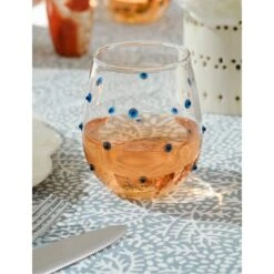 Blue Confetti Tumbler - Set Of 4 -Sabre Home Decor Sale DECOR 5 255bf0be 9a69 4c60 a9f4 a60916c2879e