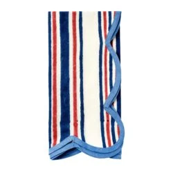 Americana Stripe Scallop Napkins -Sabre Home Decor Sale DTS 20240326 CailiniCoastal 0025 Edit