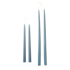 Dusty Blue Taper Candles