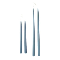 Dusty Blue Taper Candles