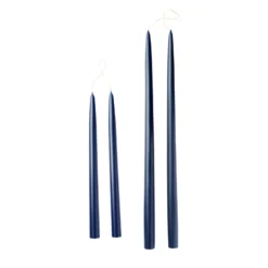 Navy Blue Taper Candles