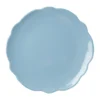 Blue Scallop Melamine Plates - Set Of 4