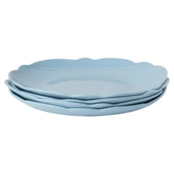 Blue Scallop Melamine Plates - Set Of 4 -Sabre Home Decor Sale DTS 20250116 CailiniCoastal 0073 scaled