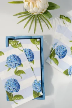 Hydrangea Stripe Guest Towels -Sabre Home Decor Sale DTS 20250225 CailiniCoastal 0066 scaled
