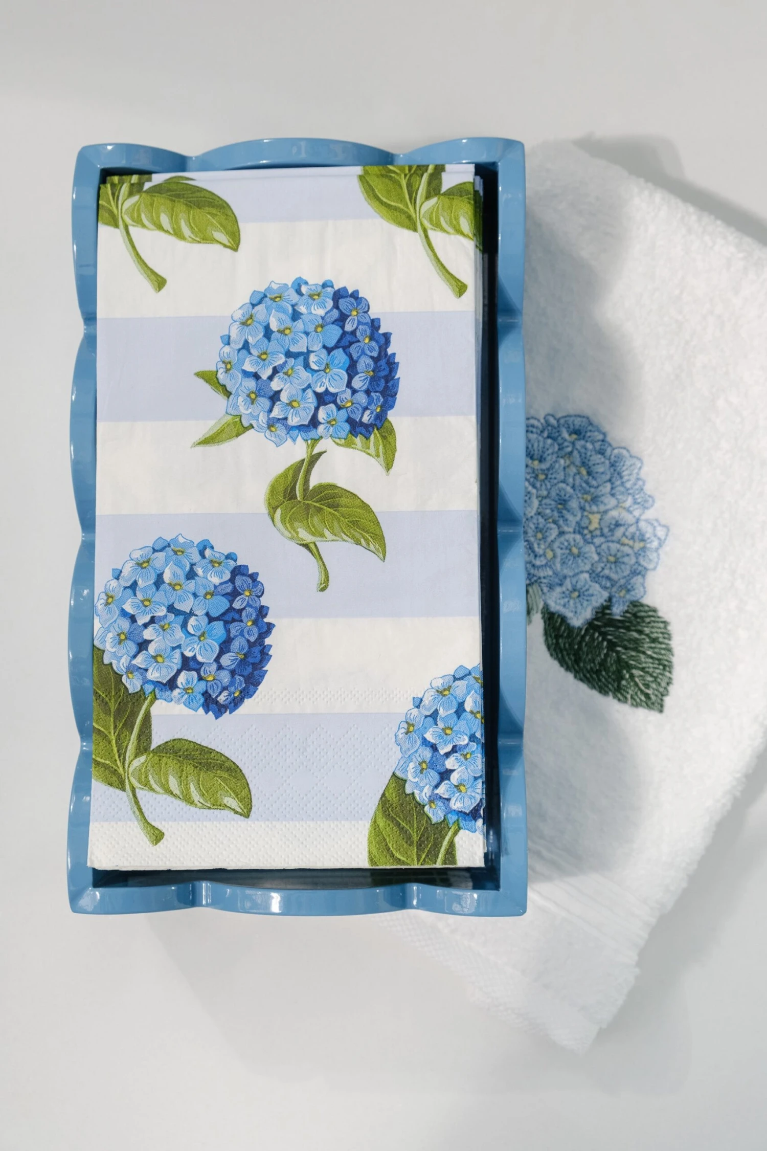 Hydrangea Stripe Guest Towels 5 Hydrangea Stripe Guest Towels - Image 5