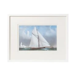 Modern Sailboat Framed Art - B