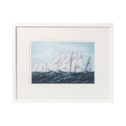 Modern Sailboat Framed Art - C