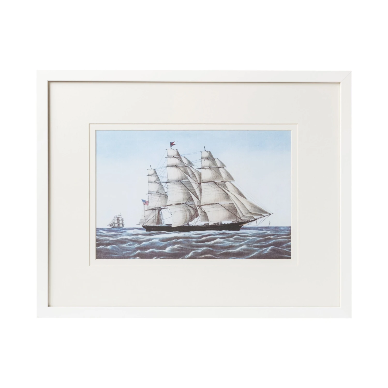 Modern Sailboat Framed Art - D 1 Modern Sailboat Framed Art - D