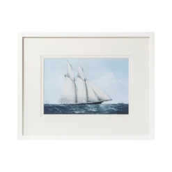 Modern Sailboat Framed Art - F