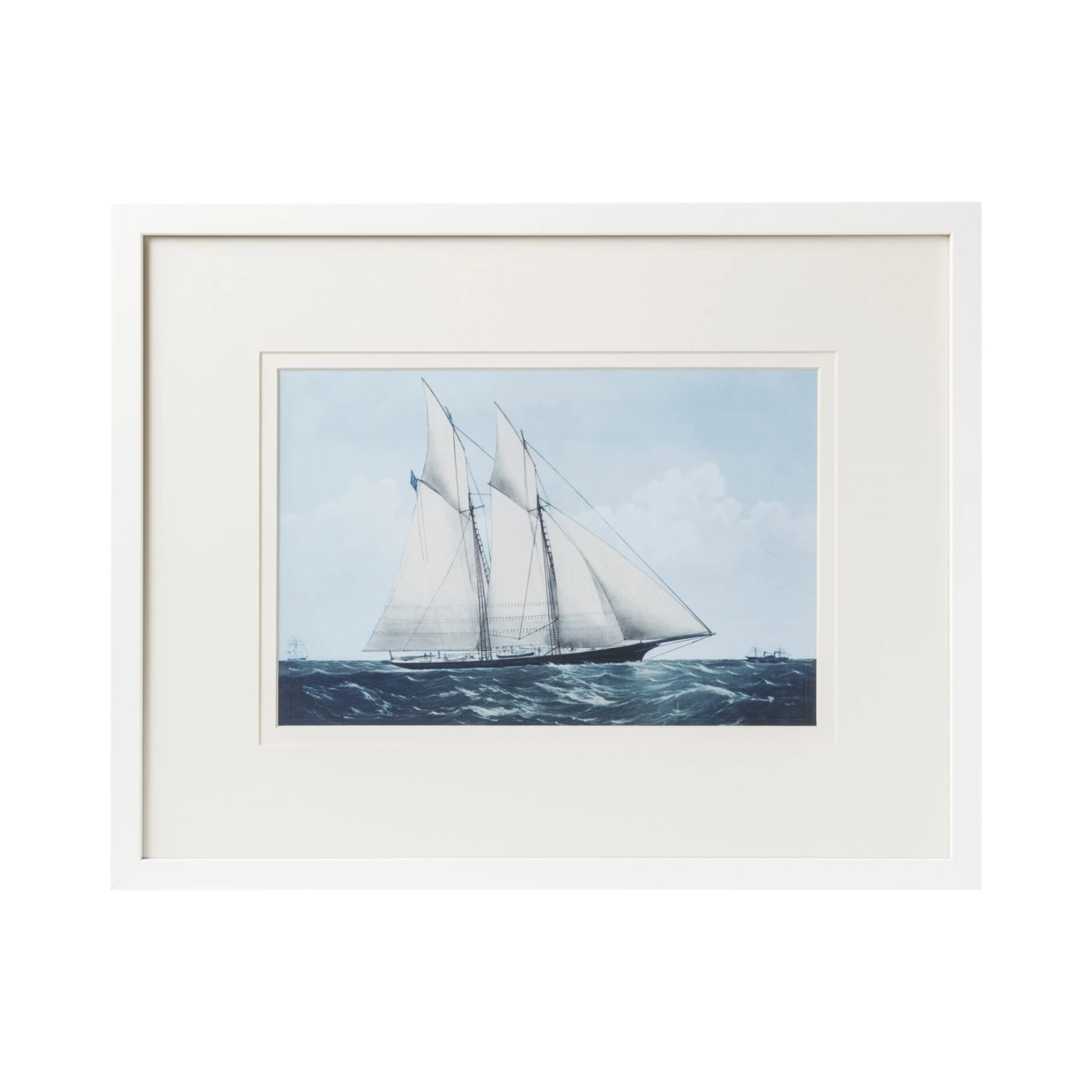Modern Sailboat Framed Art - F 1 Modern Sailboat Framed Art - F