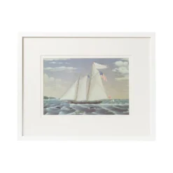 Modern Sailboat Framed Art - G