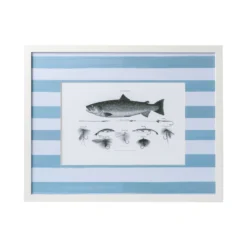 Vintage Fish Print Framed Art -Sabre Home Decor Sale DTS 20250327 CailiniCoastal 0001 blue scaled