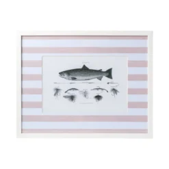 Vintage Fish Print Framed Art -Sabre Home Decor Sale DTS 20250327 CailiniCoastal 0001 pink scaled