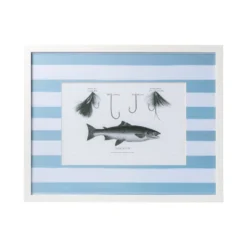 Vintage Fish Print Framed Art -Sabre Home Decor Sale DTS 20250327 CailiniCoastal 0003 blue scaled