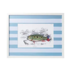 Stripe Fish Framed Art Print - A -Sabre Home Decor Sale DTS 20250327 CailiniCoastal 0005 blue scaled