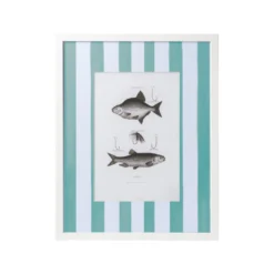 Vintage Freshwater Fish Print Framed Art -Sabre Home Decor Sale DTS 20250327 CailiniCoastal 0019 green scaled