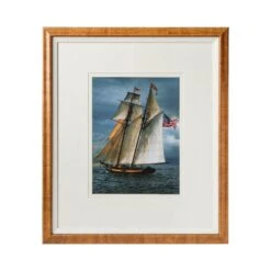 Vintage Sailboat Framed Art -Sabre Home Decor Sale DTS 20250521 CailiniCoastal 0036