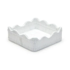Southampton Rattan Cocktail Napkin Holder - White