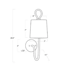 Bimini Sconce Single -Sabre Home Decor Sale LIGT 1047 DIMS