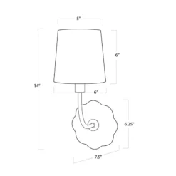 Camilla Bent Arm Sconce -Sabre Home Decor Sale LIGT 1051 DIMS