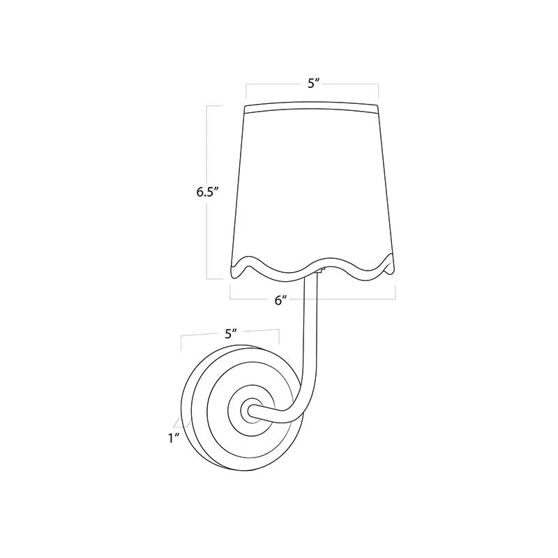 Ariel Sconce In Polished Nickel 5 Ariel Sconce In Polished Nickel - Image 5