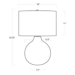 Chevron Bone Table Lamp - Indigo -Sabre Home Decor Sale LIGT 1207