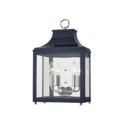 Beaufort Lantern Sconce - Navy