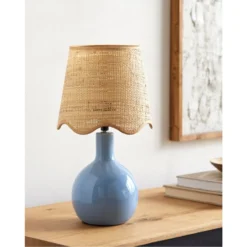 Tiny Tides Mini Table Lamp - French Blue -Sabre Home Decor Sale LIGT 1363 ALT1