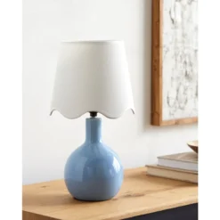 Tiny Tides Mini Table Lamp - French Blue -Sabre Home Decor Sale LIGT 1364 ALT4