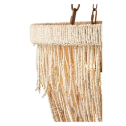 Siesta Key Chandelier -Sabre Home Decor Sale Made Goods Carmen Natural Chandelier 19x16 Detail