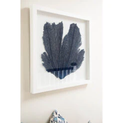 Sea Fan Framed Art - Navy -Sabre Home Decor Sale MollyRosePhoto CailiniCoastal MAY20 10579 2
