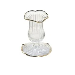 Ruffled Taper Holder & Hurricane - Gold -Sabre Home Decor Sale NEW 17afa2bf ea59 421a bca7 dfec037dcd62