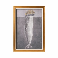 Antique Whale Framed Art - C