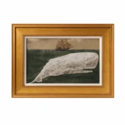 Antique Whale Framed Art - D