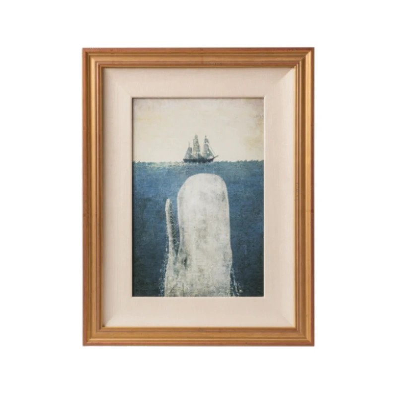 Antique Whale Framed Art - A 1 Antique Whale Framed Art - A