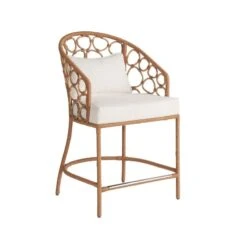 Kaho’olawe Counter Stool - Natural -Sabre Home Decor Sale SEAT 1156 ALT1