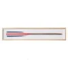 Patriotic Oar Framed Art - Maple Frame