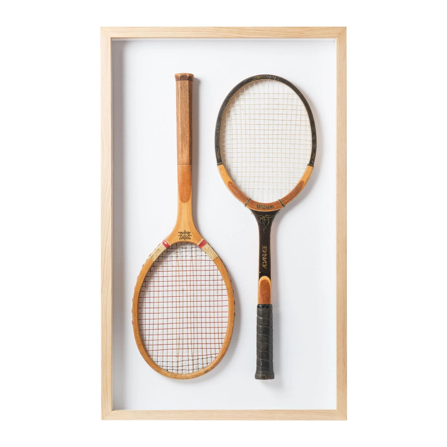 Vintage Tennis Racquets Framed Art 1 Vintage Tennis Racquets Framed Art