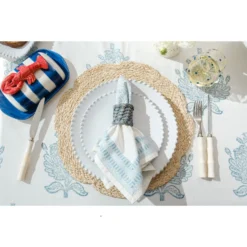 Blue Rattan Napkin Rings - Set Of 4 -Sabre Home Decor Sale TABLETOP 18 b266171f c2b2 414f 9b31 c527b8762270