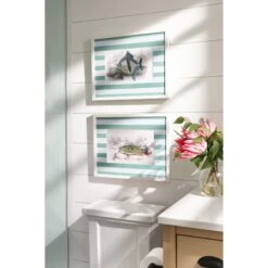 Stripe Fish Framed Art Print - A -Sabre Home Decor Sale TABLETOP 20 eaddc814 9d6d 4624 9680 dd18f445e384
