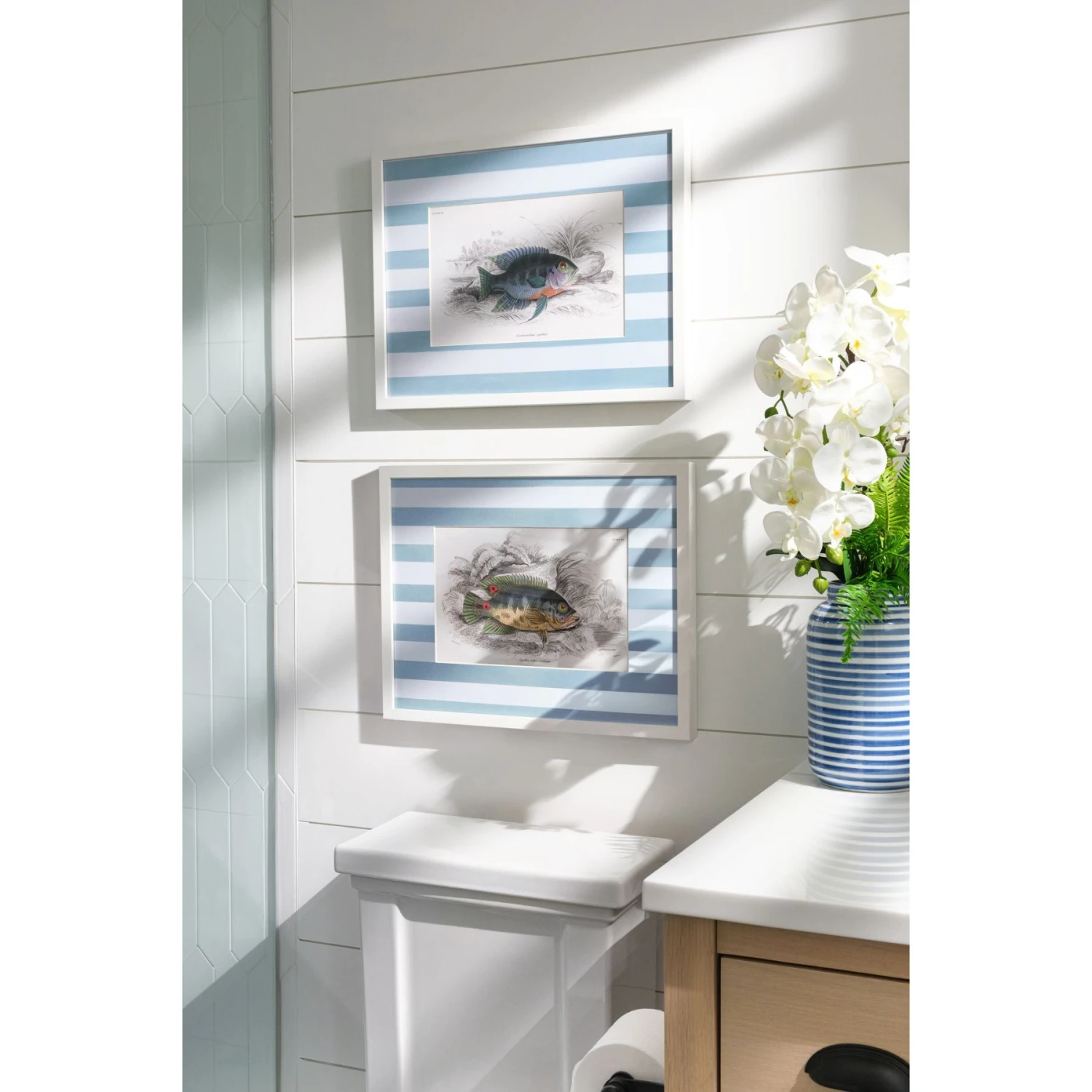 Stripe Fish Framed Art Print - C 2 Stripe Fish Framed Art Print - C - Image 2