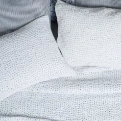 Hand Stitched Light Indigo Quilt & Shams By John Robshaw -Sabre Home Decor Sale TABLETOP 2 9a86c5f2 54fd 4230 b120 a26c4914754a