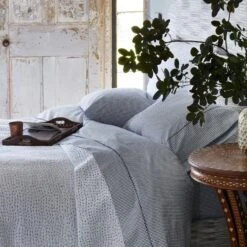 Cinde Indigo Organic Sheet Set By John Robshaw -Sabre Home Decor Sale TABLETOP 2 db0c98ce e312 4727 8e72 cb422d79fd91