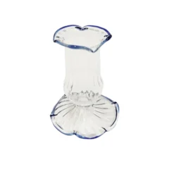 Ruffled Taper Holder & Hurricane - Blue -Sabre Home Decor Sale TABLETOP 636f51b5 82c7 4af0 bb73 f2d3a75e25f2