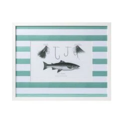 Vintage Fish Print Framed Art